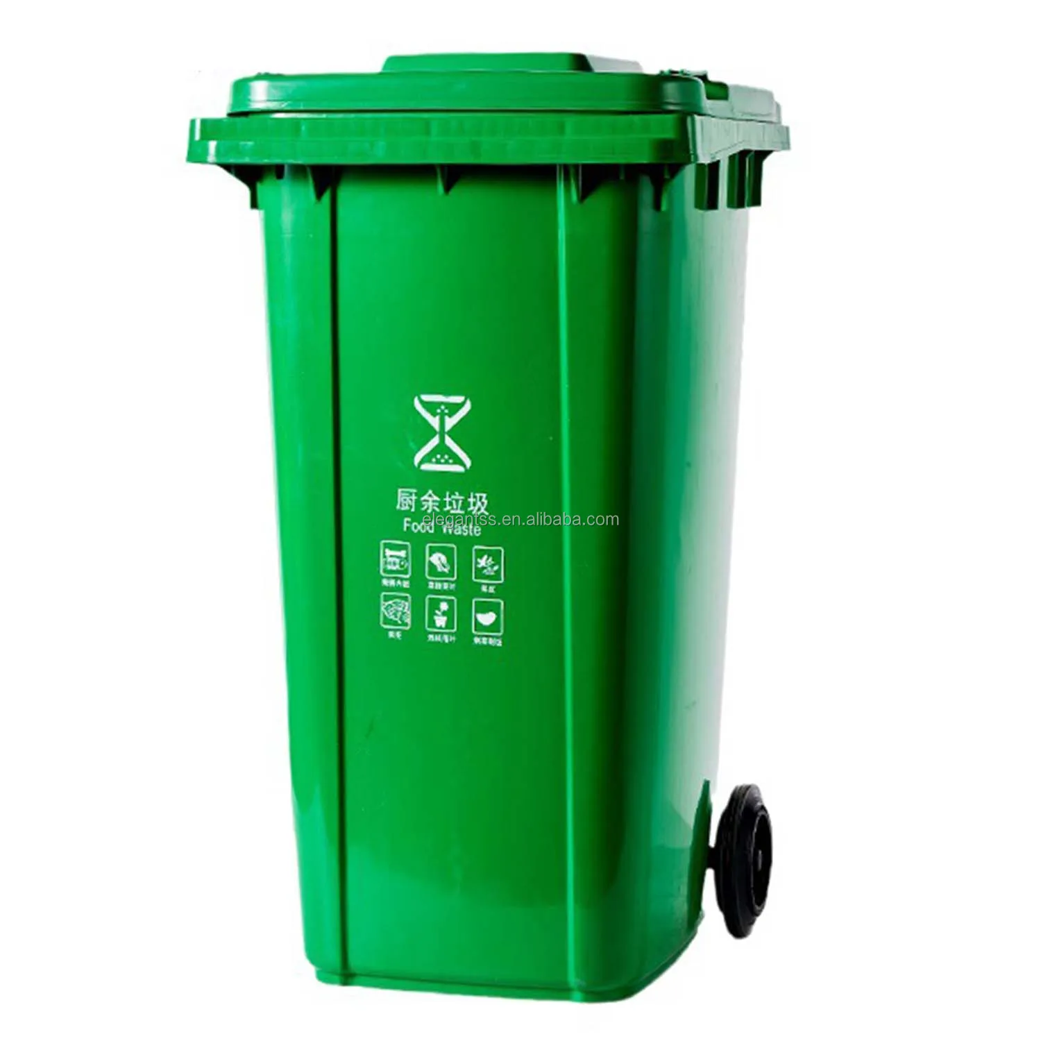 60L 100L 120L 240L Recycle Plastic Garbage Bin Trash Can Dustbin Waste Bin