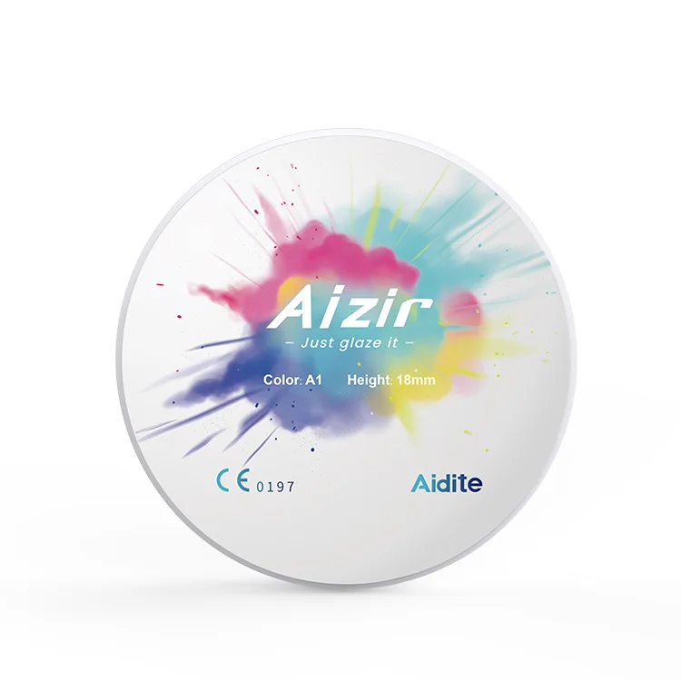Aidite Aizir Zircon Block 98mm Cad/Cam CE ISO Certificate Dental CAD CAM Price Zirconia Block