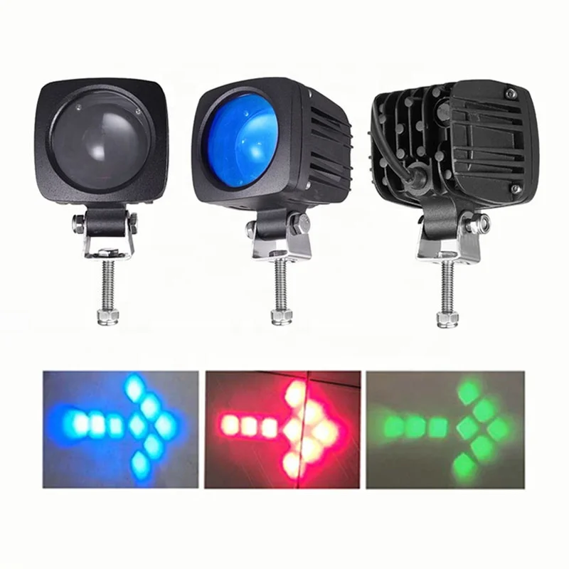 Factory Led Flash arrow Signal Lamp forklift warning light reversing signal light optional red blue green Pedestrian
