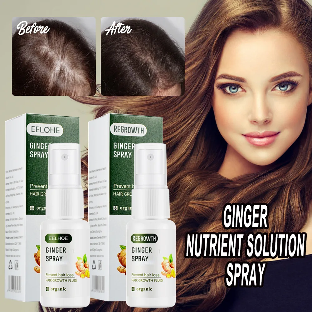 Hair growth ginger growth spray hair growth organic women
