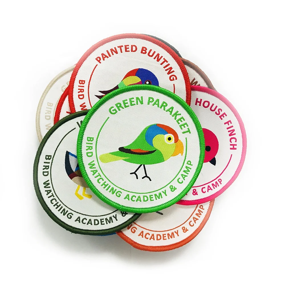 Custom Club Name Logo Woven Badges Patches For Clothing