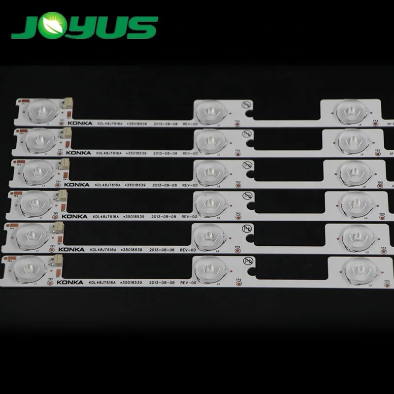 Backline задних подсветок led ЖК-телевизор spart Запчасти для 48 дюймов Konka KDL48JT618A KDL48JT618U KDL48SS618U 35018539 35018540 6 светодиодов/pc