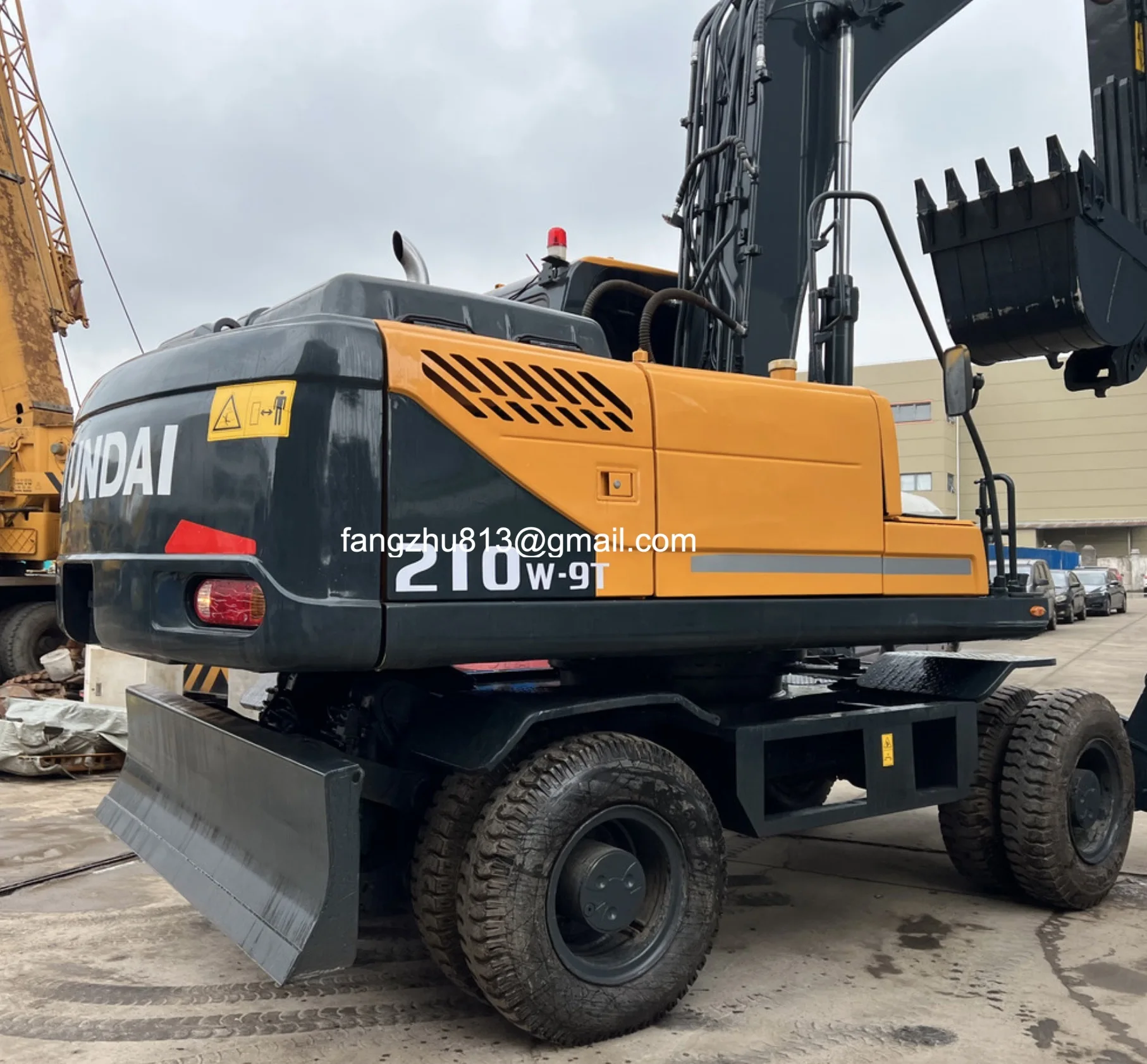 wheel excavator Used Hyundai 210w-9 R210 excavators original condition machinery construction equipments for sale good korea