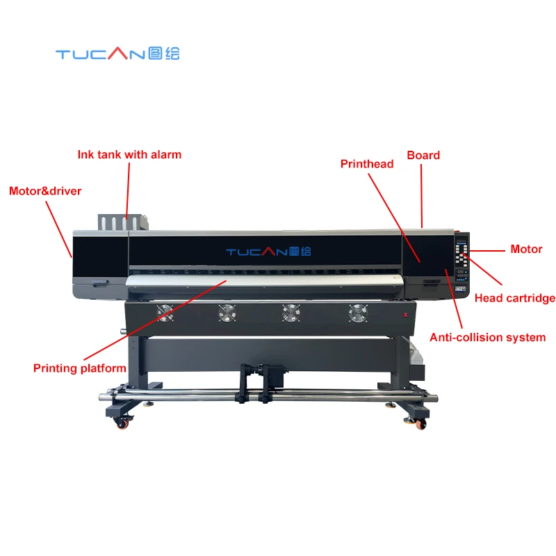 1.6m large format eco solvent printer XP600 i3200 flex banner vinyl printing machine eco solvent digital printing machine
