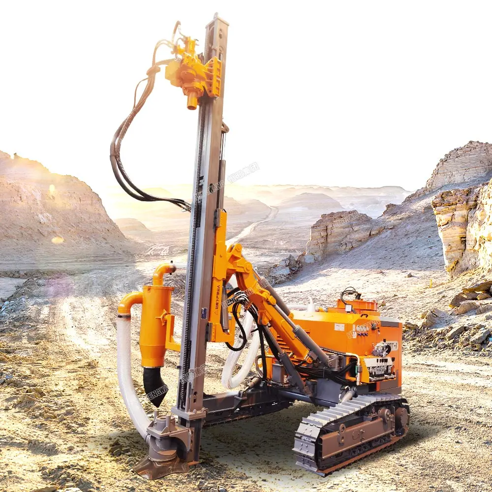 big sale fast drilling speed dth hammer 100 meter drill rig DTH pneumat drill rig for sale