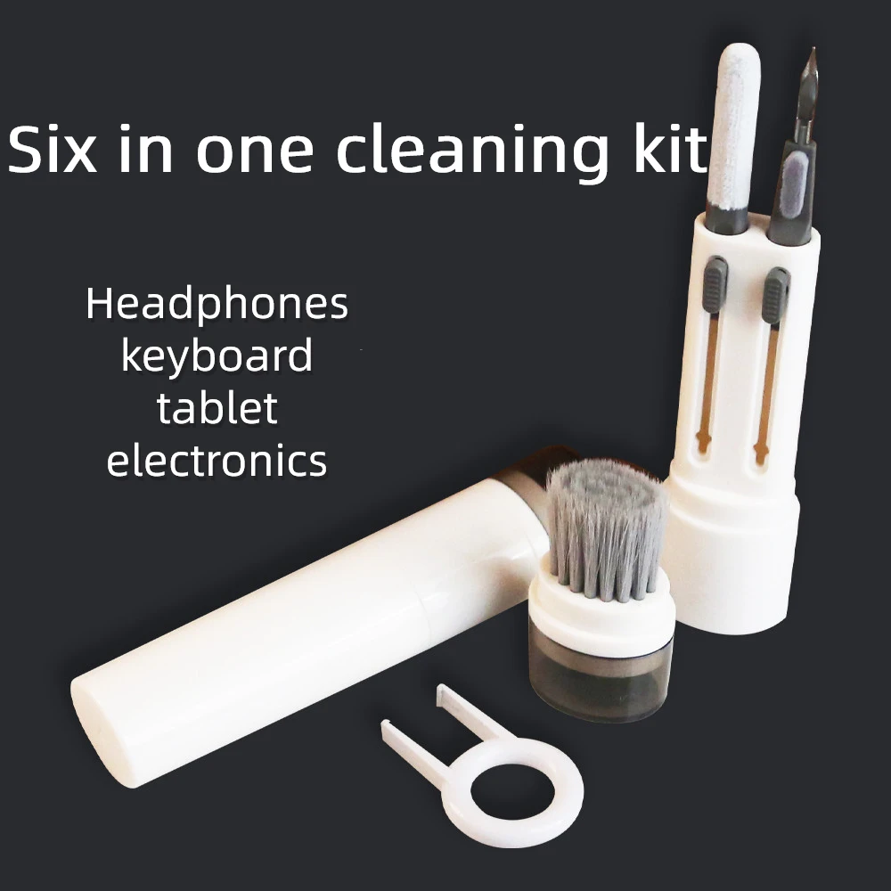 New 6 in 1 Portable Keyboard Headset Computer Cleaning Set Bluetooth Headset Cleaning Pen In Stock