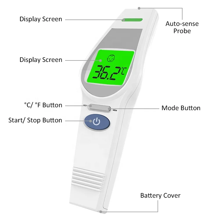 
Factory Price Stock medical children adult baby non contact infrared thermometer with lcd screen digital thermometer 
