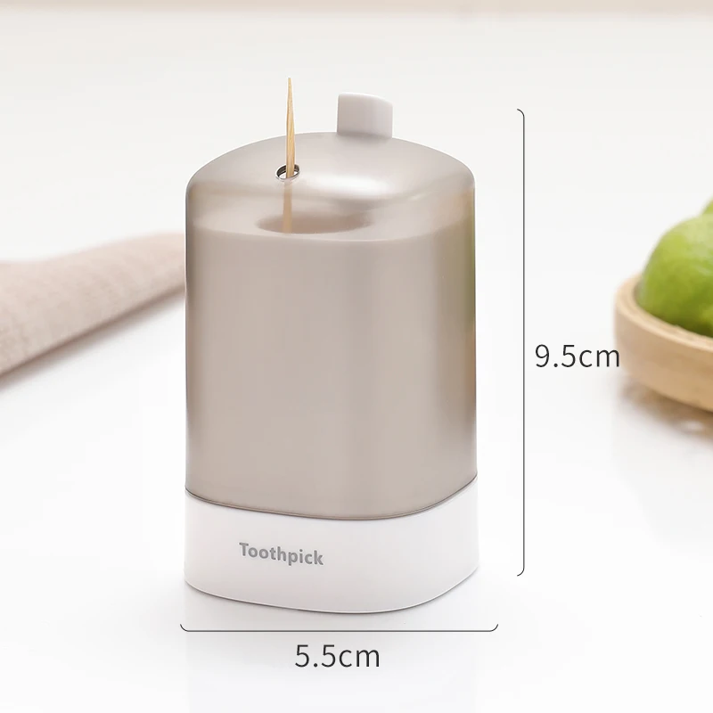 Plastic Toothpick Holder Classic Dispenser Pop-Up Automatic Toothpick Dispenser Toothpick Storage Box