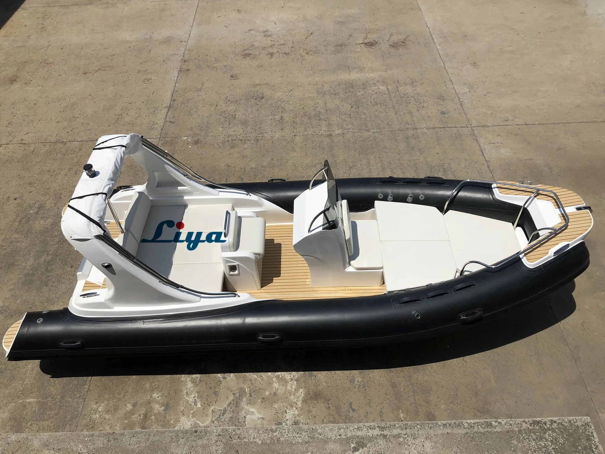 Liya 6.2m 2024 best family fishing boat 20ft inflatable hypalon rib boat