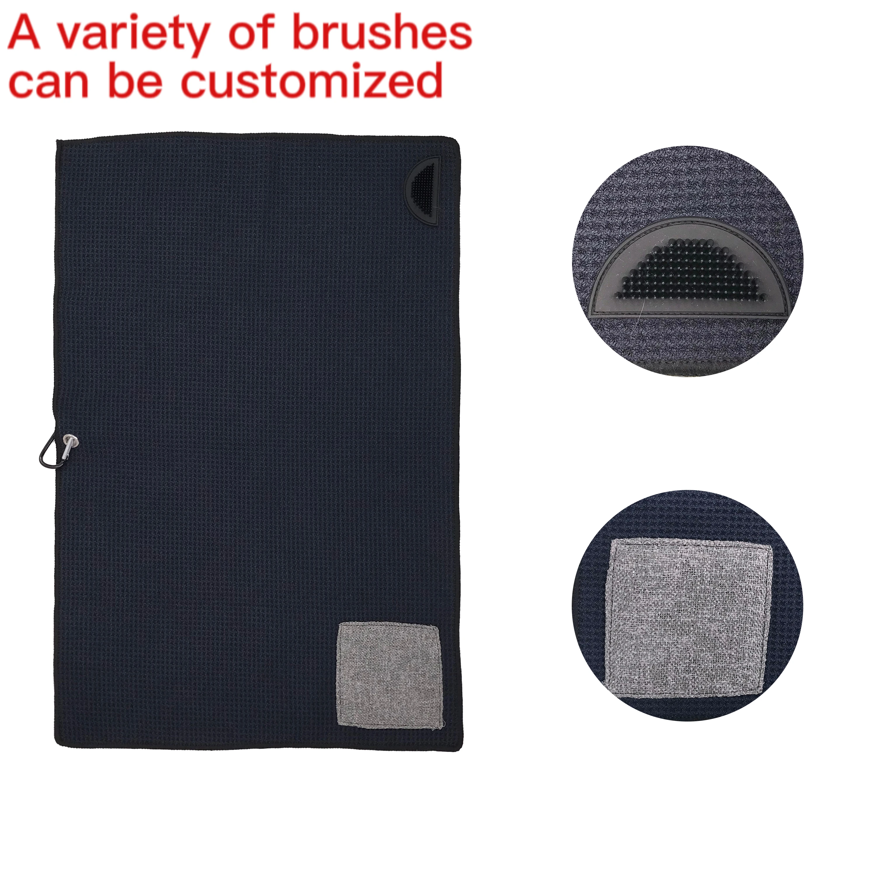 Custom logo cotton terry Golf Caddy Towel Large Caddie Style Golf Towel Simple Clean Design