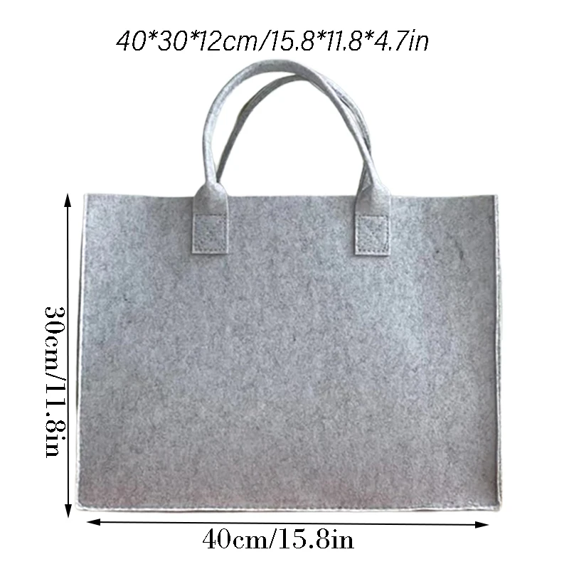 Leisure Shopping Felt Bag All the Things Weekender Bag Heavy Duty Grocery Tote Bag with Handles