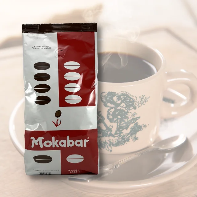 Made in Italy Coffee Beans Roasted Creamy Blend Robusta Arabica for Long Coffee