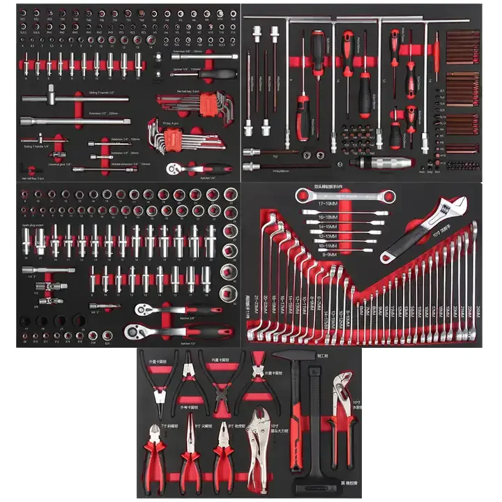320-Piece CRV Hand Tool Set for Auto Repair Customizable OEM Car Workshop Tools for Garage Storage