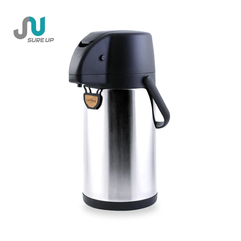 Hot sales relaxing design stainless steel water bottles sensor Music Airpot Thermos with Special Lever
