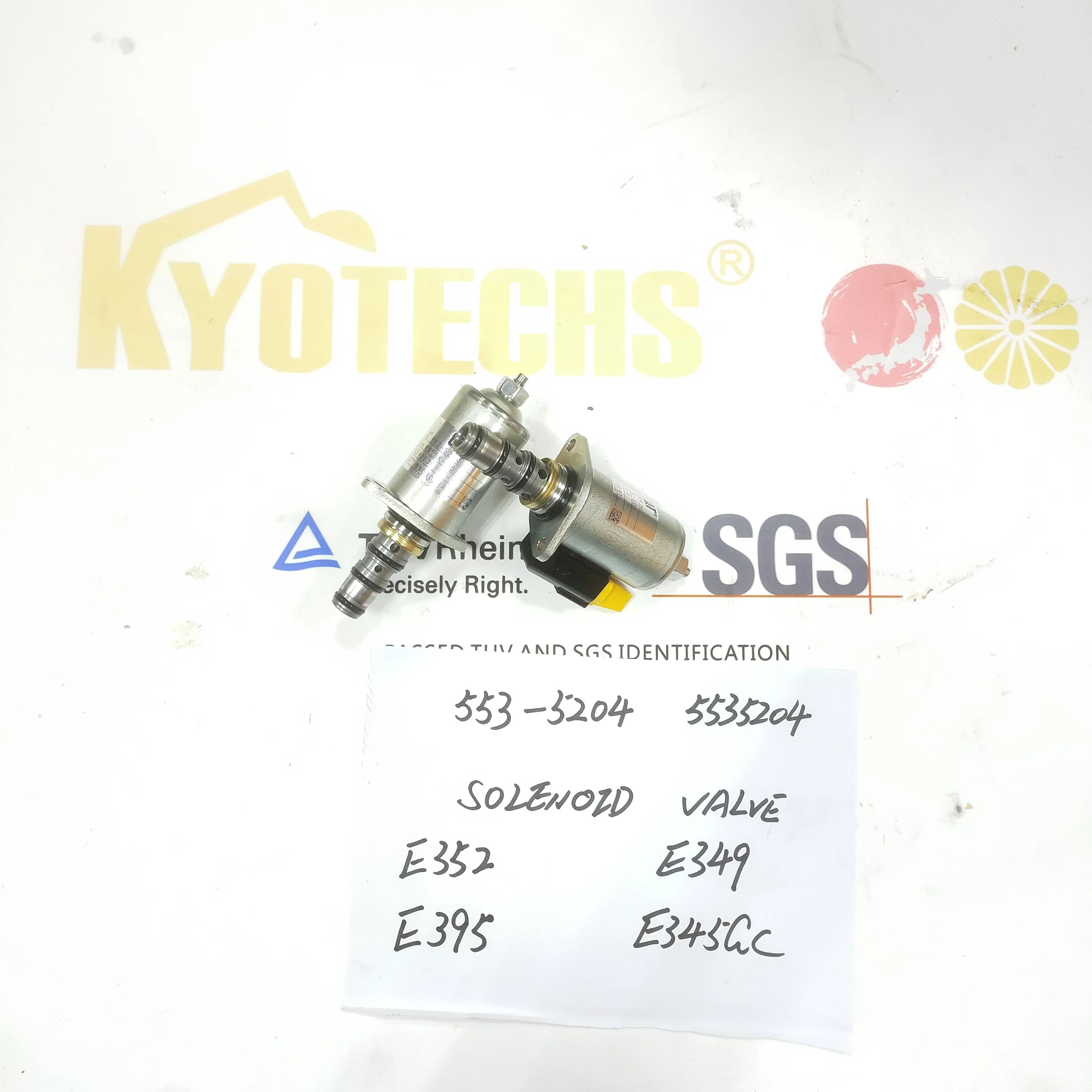KYOTECHS HIGH QUALITY 553-5204 5535204 SOLENOID VALVE E352 E349 E395 E345GC