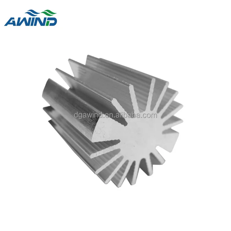 High power 30mm lightweight extrusion heatsink custom round micro heat sink small extrus cylindrical radiator for led 3 watt