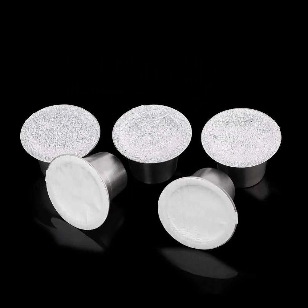 60 Sealed Refillable Nestle Coffee Capsule Stickers Refillable Nestle Coffee Capsule Film Reusable Italian Coffee Filter Cover