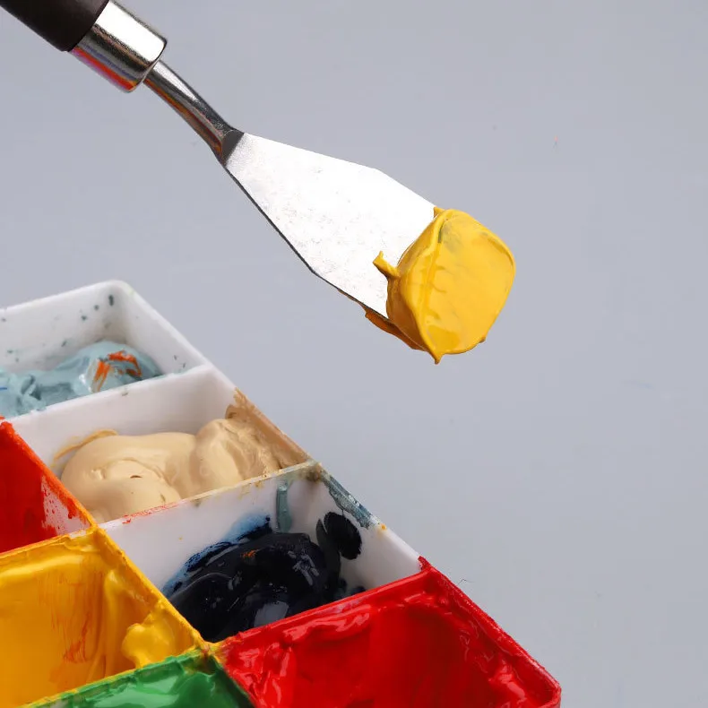 7 Pcs/Set Artist Spatula Knife Art Tools Stationery Painting Supplies Drawing Stainless Steel Oil Painting Knife