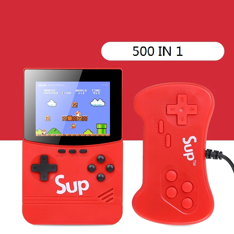 3 5 дюймовый большой экран SUP мини-игры 500 в 1 игры с ручкой 5000 мАч портативное зарядное устройство вызов для двух портативных