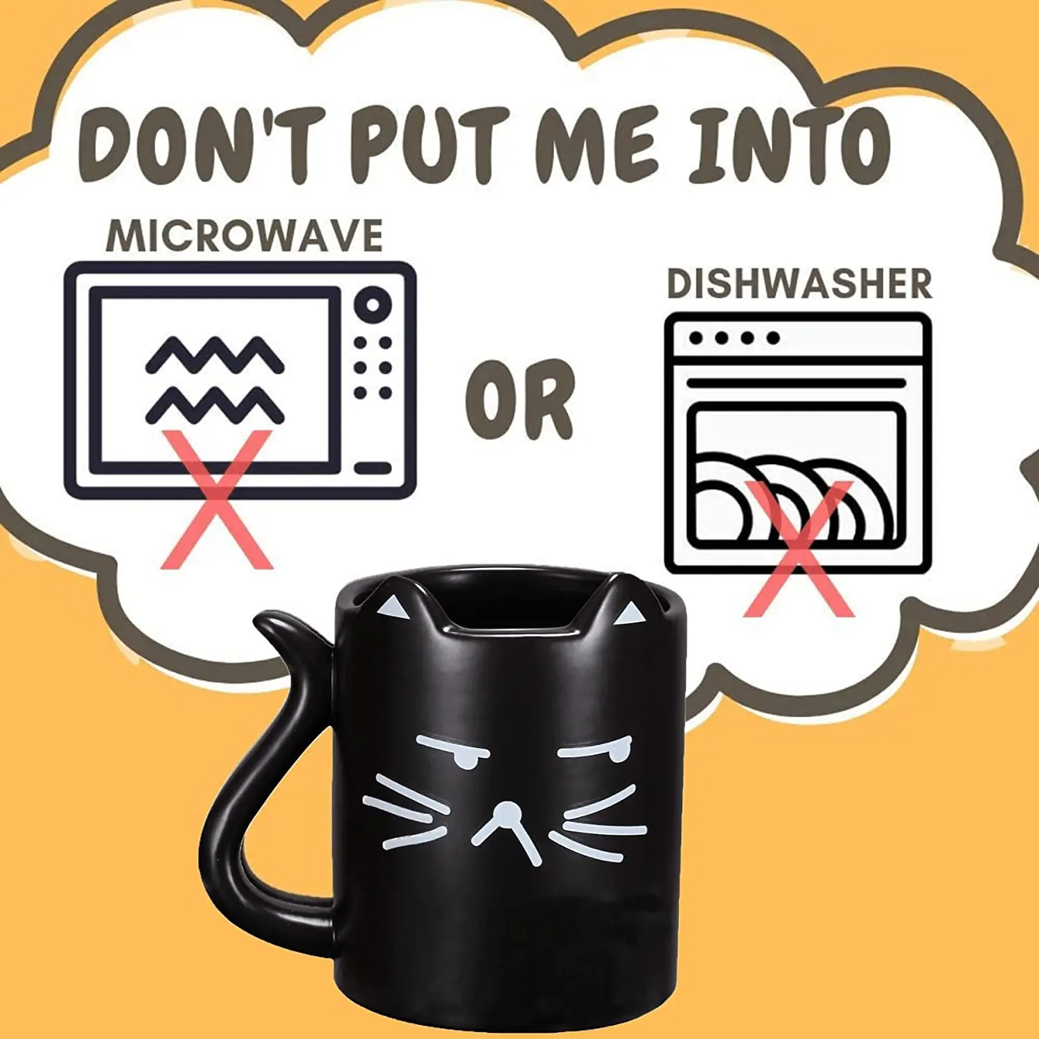 Funny  magic mug Cat Coffee cups For Cat lovers Heat sensitive Color changing mug