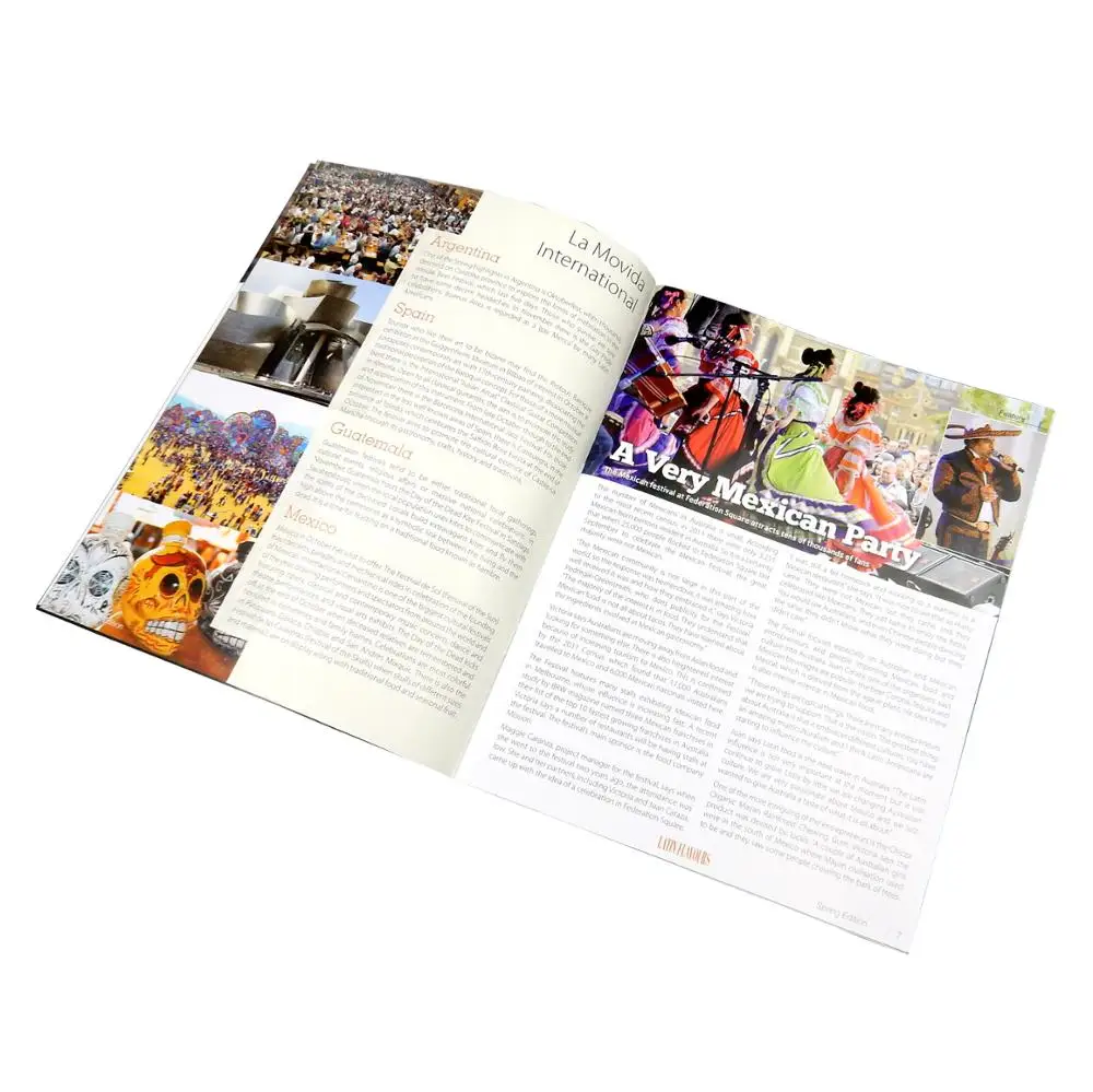 Fast delivery customized size well designed magazine zine printing