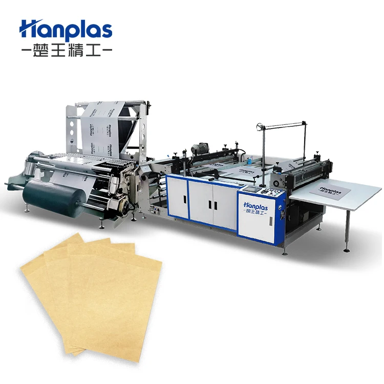 HP-PC Hanplas Biodegradable Glassine Paper Bag Garment Receycable Clothing Bag Transparent Paper Packaging Bag making machine