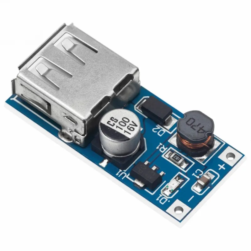 DC 0.9V-5V to 5V 600MA Power Bank Charger Step Up Boost Converter Supply Voltage Module USB Output Charging Circuit