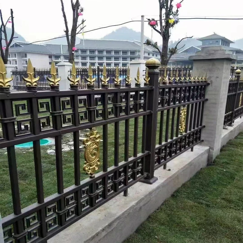 Black Powder Wrought Iron Security Fence Panel Heat Treated 3D Model Metal Frame