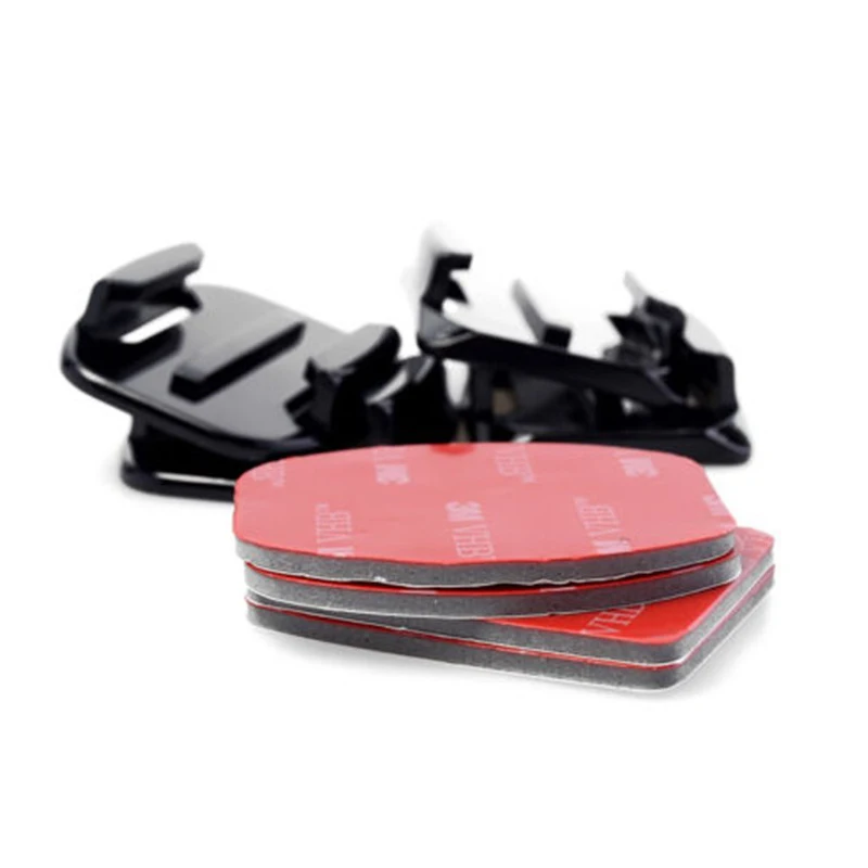 Action Camera Accessories 4 in 1 Helmet Sticker Square Flat Mounts with 3M Adhesive Sticky Pads for GoPros Hero 11/10/9/8/7/6/5