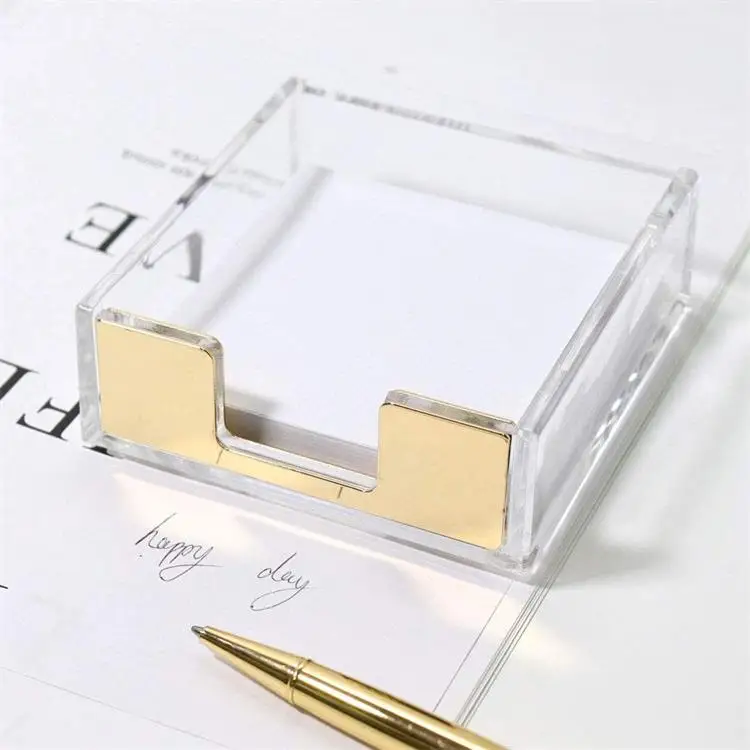 Sticky Notes Memo Pad Holder Dispenser Clear Acrylic Desk Supplies Organizer Accessories holder