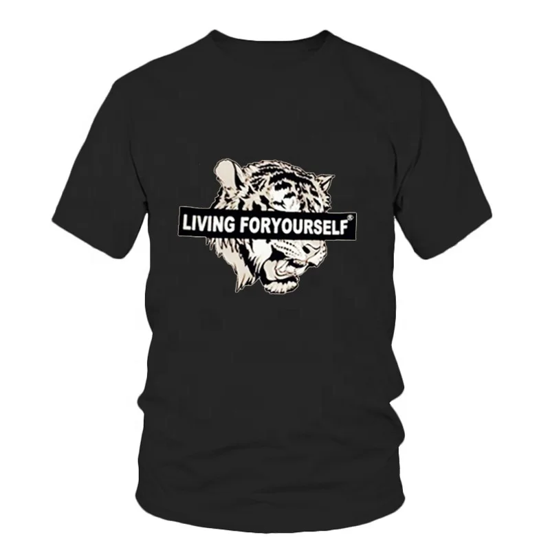 Latest Design T Shirt Cool Summer Tiger Printed Tops High Quality Tee