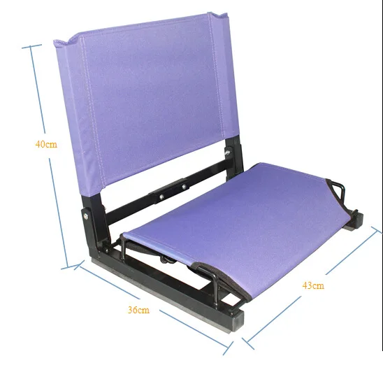 Mydays Outdoor Custom Portable Lightweight Folding Padded Cushion Stadium Seat Chair for Baseball Games Sports Concert