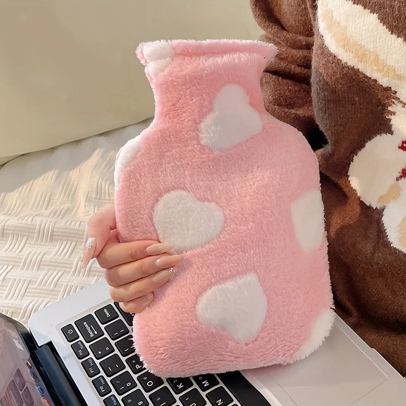 6.91oz/33.81oz Hand Warmer Soft PVC Lined Hot Water Bottle for Neck, Back, Shoulders, Legs & Menstrual Relief