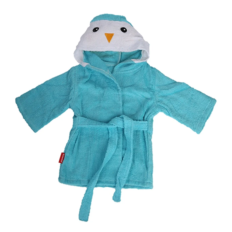 Amazon sells  bamboo bath robe wholesale low price coral fleece printed animal hood kids/children bathrobe