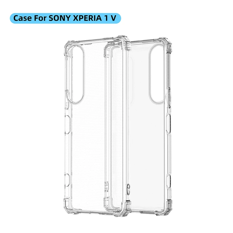 Factory price 1.5mm Transparent Grade drop proof tpu Mobile Phone Bags & Cases for Sony Xperia 1 V 2023 5 V 1 V 10 phone case