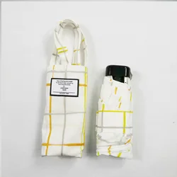 New design custom logo  super mini five folding umbrella with handbag  pocket umbrella