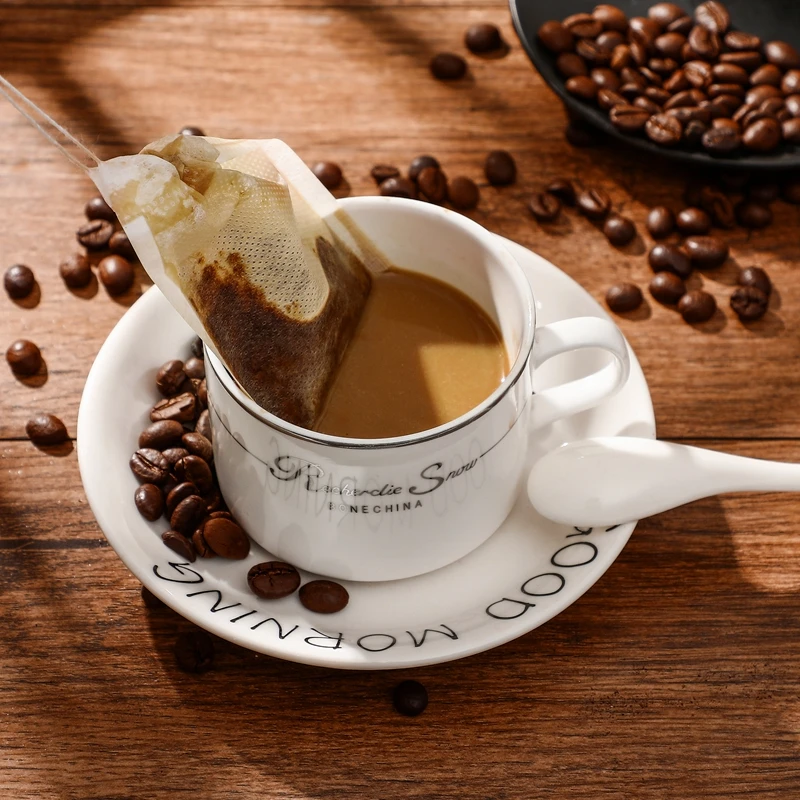 
Custom Food Safe Grade empty Non woven Fabric Packing Tea Bag with drawstring 