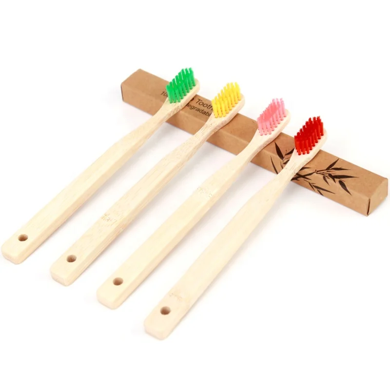 Tooth brush bamboo eco-friendly home&kitchen bamboo toothbrush for adult