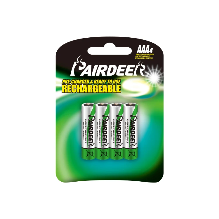 
PAIRDEER private label HR03 1.2v rechargeable aaa battery 