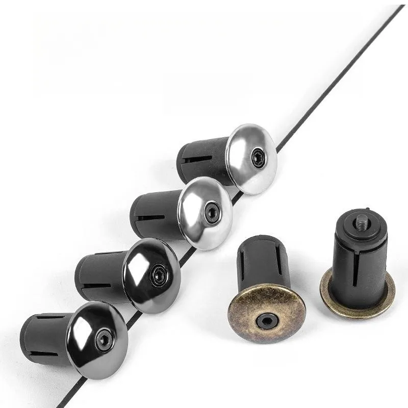 Bicycle Aluminium Alloy Road Mountain Bike Expanding Handlebar Plug Bar End Locking Cap Fit for Inner Dia. of 1.75CM-2.3CM