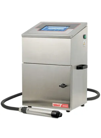 Willett 640 CIJ Coding Machine Continuous Inkjet Printer Date Code Batch Printing Machine for Paper Plastic Metal Glass
