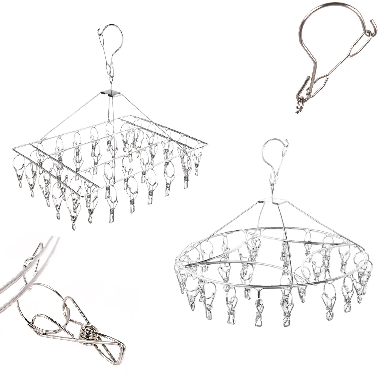 Wholesale sales Two specifications of outdoor 316 Stainless Steel laundry drying clip peg