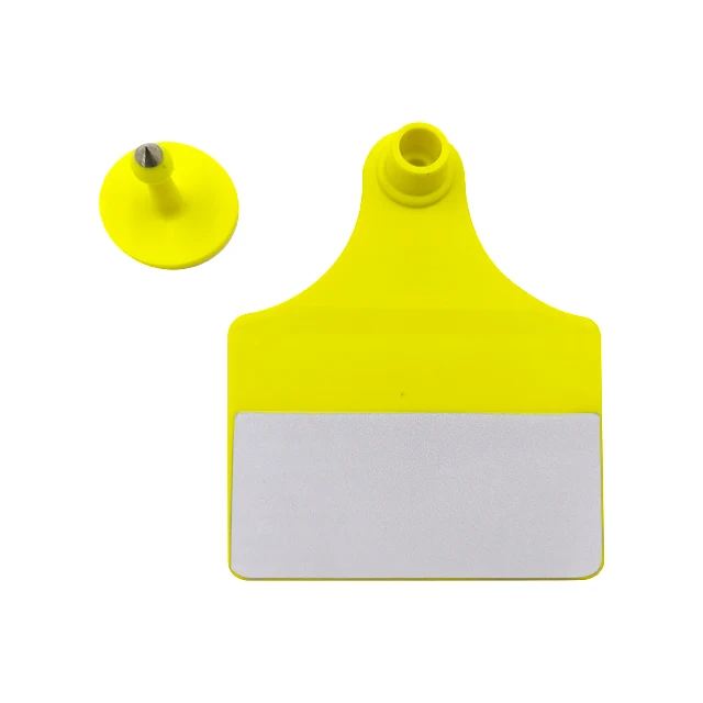 2023 Delake Factory New Design Livestock Cattle Cow Calf Reflective Ear Tag Animal Tracking Ear Tag For Argentina