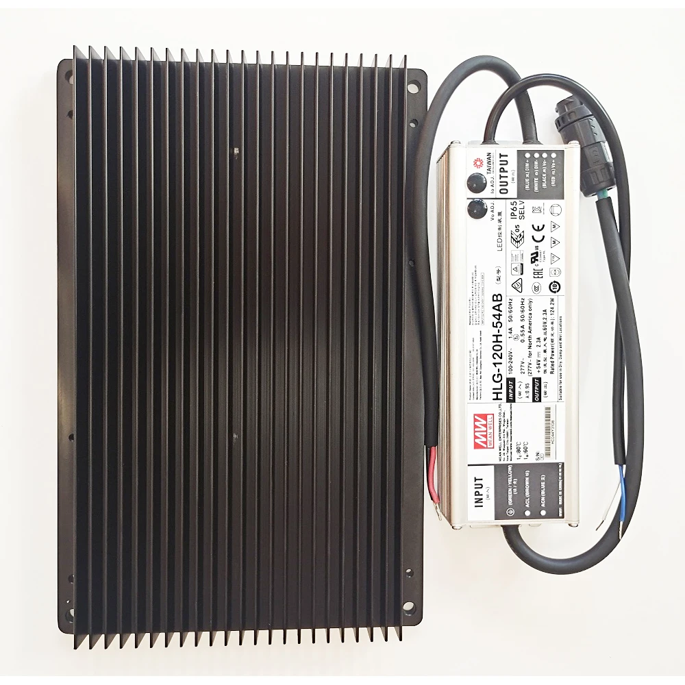 1QB 6063 Aluminum Heatsink For 120-170Watts LED Grow Light