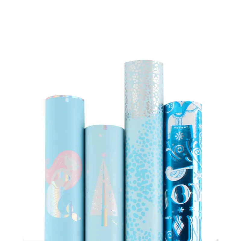 Excellent for holidays custom logo brand flower gift box packaging Roll printing craft wrapping paper