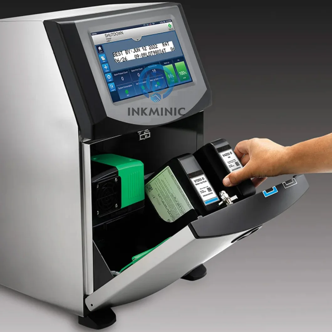 Continuous Small Character 1880HR  CIJ Inkjet Printer Expiry Date Bar Code 1240 1280 1880 Printing Machine