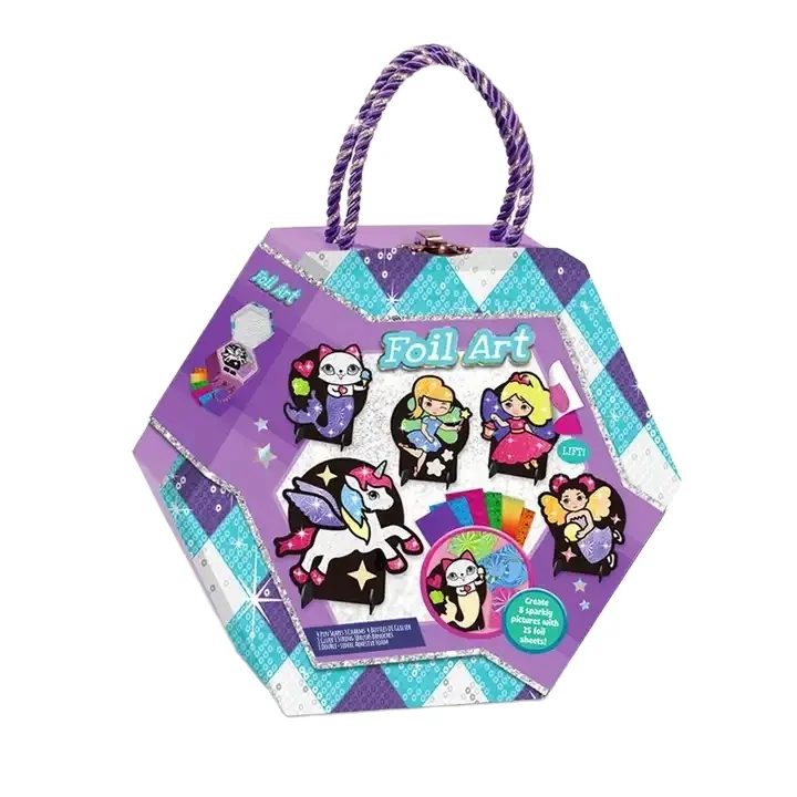 Hot Selling Education DIY Sticker Crafts Make your Own Foil Art Craft Mermaid Sticker for Kids