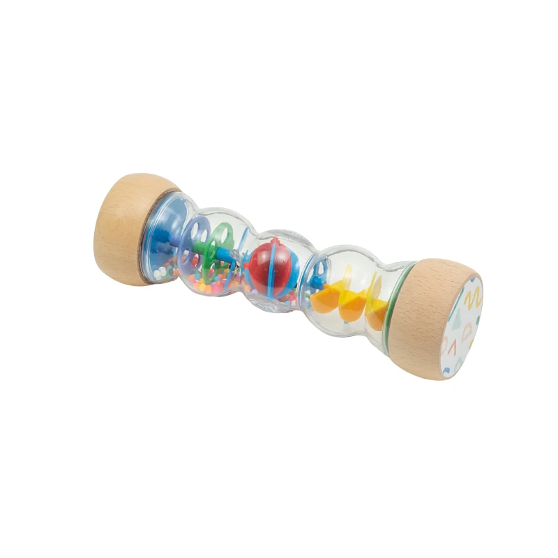 Rainmaker - Wooden Rain Stick Montessori Toy, Baby Rattle Shaker Sensory Developmental, Raindrops Musical Instrument Rain Sound.