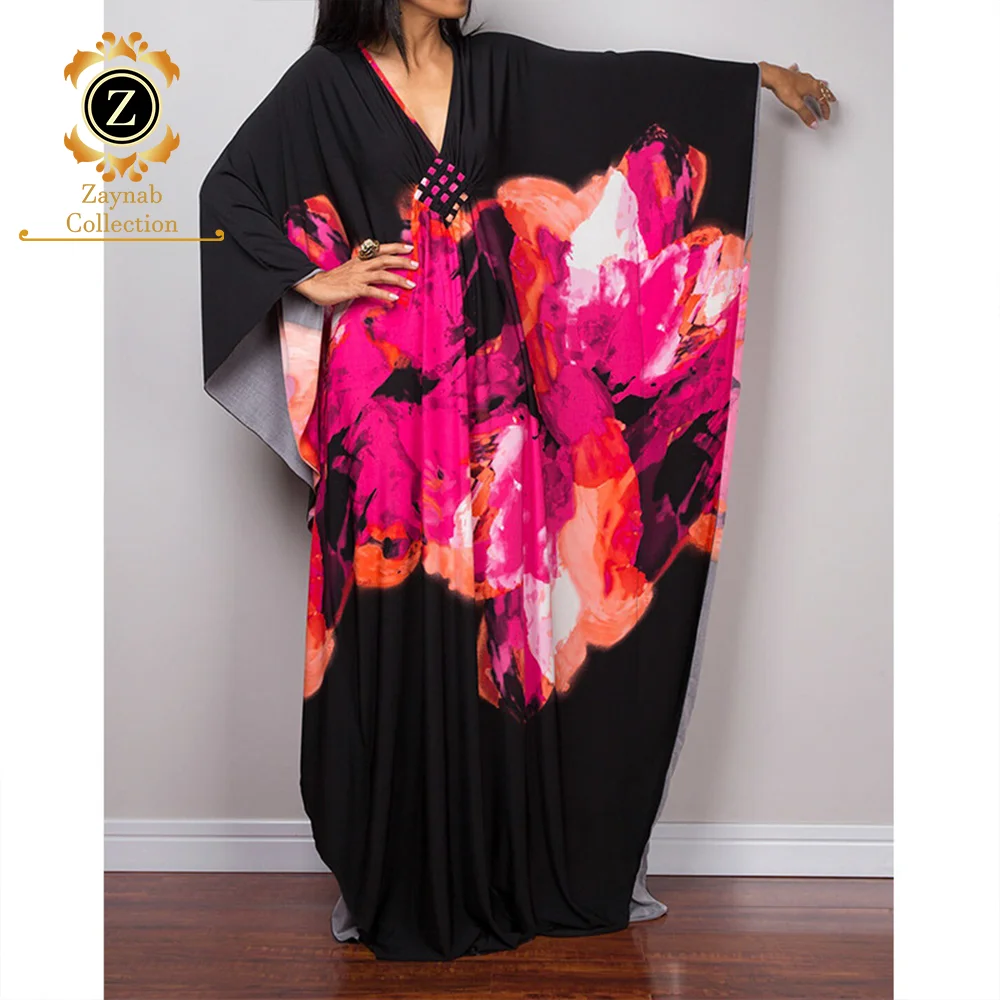 Zaynab Kaftan Dubai  Islamique Modest Qatar Designs Robe Silk Elegant Muslim Women Women Muslim Dress Kaftan