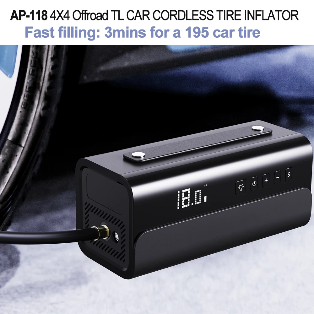 Умный портативный воздушный насос AutomotivesTool мини-электромобиль насос для накачки шин для мотоцикла